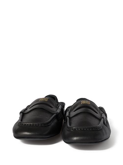 Nappa leather moccasins MIU MIU | 5D341EF-005EFXF0002